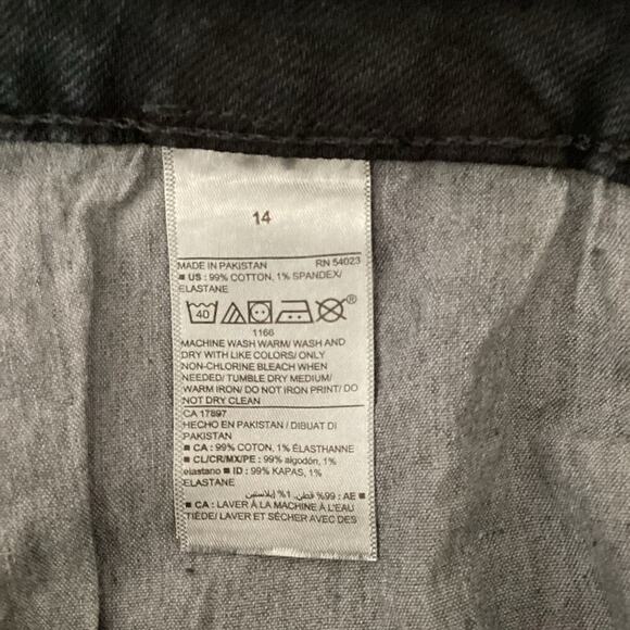 Old Navy Jeans High Rise O.G. Straight Secret Smooth Pockets Black Denim 14 NWT - Picture 3 of 10